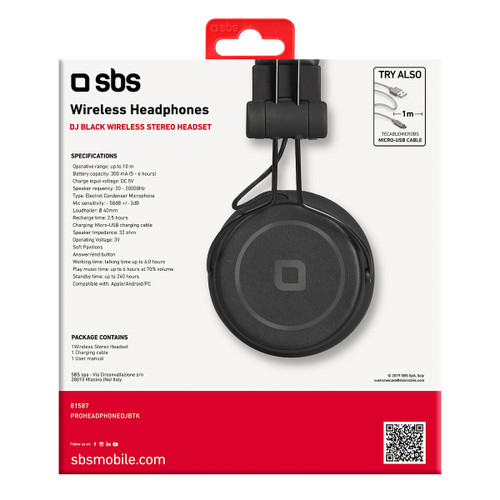 SBS - PROHEADPHONEDJBTK - 2220012034