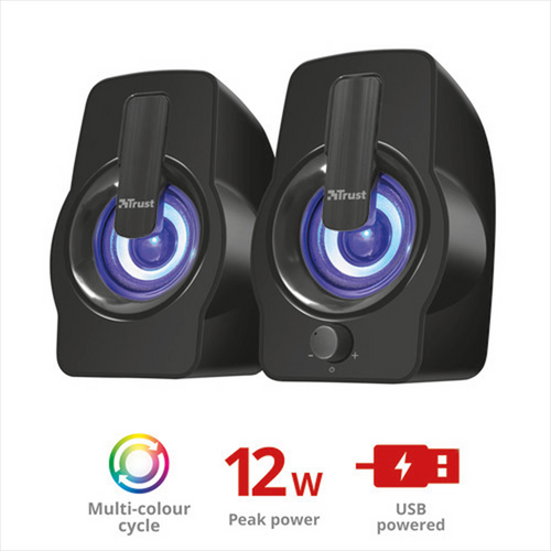 TRUST - GEMI RGB 2.0 SPKR ST BLK - 2180021851 TRUST - GEMI RGB 2.0 SPKR ST BLK - 2180021851