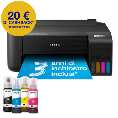 EPSON - EcoTank ET-1810 Stampante inkjet A4, serbatoi ricaricabili, fino a 3 anni inchiostro inclusi, 20 € di cashback* - 2220004277 EPSON 0 | Trony.it