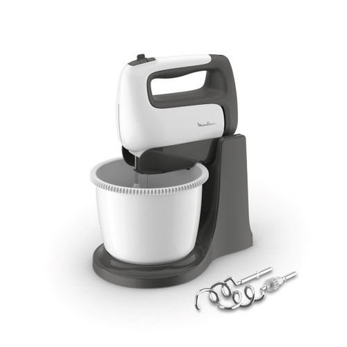 MOULINEX - Prep'Mix+ sbattitore elettrico, 500 W, 5 velocità, Impostazione Turbo, 2 fruste, 2 ganci impastatori, HM4641 - 2210009466