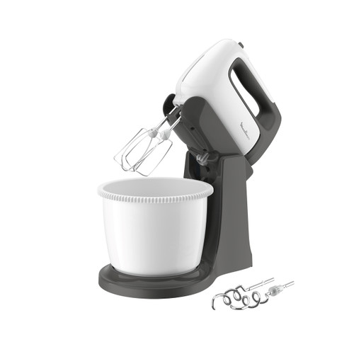 MOULINEX - Prep'Mix+ sbattitore elettrico, 500 W, 5 velocità, Impostazione Turbo, 2 fruste, 2 ganci impastatori, HM4641 - 2210009466
