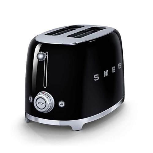 SMEG - Tostapane 50's Style – Nero LUCIDO 2x2 – TSF01BLEU - 2200005114