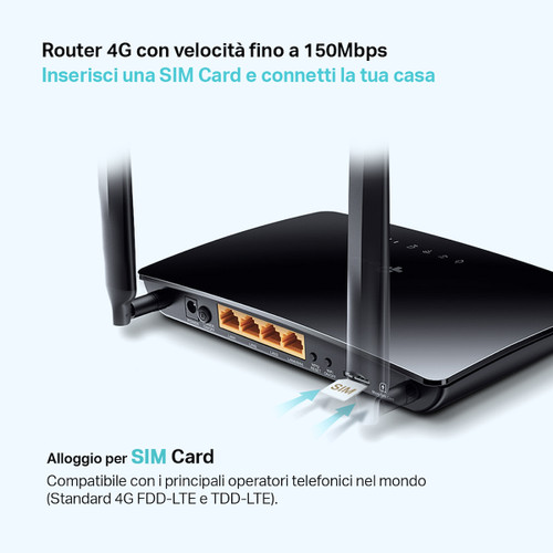 TP-LINK - TL-MR150 - ROUTER 4G FINO A 150MBPS - WI-F - 2190013652