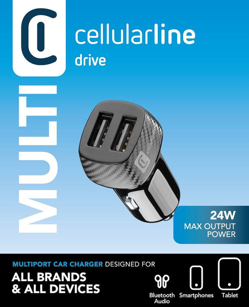 CELLULARLINE - CAR MULTIPOWER 2 - IPHONE, SAMSUNG, XIAOMI, OPPO - 2190012154