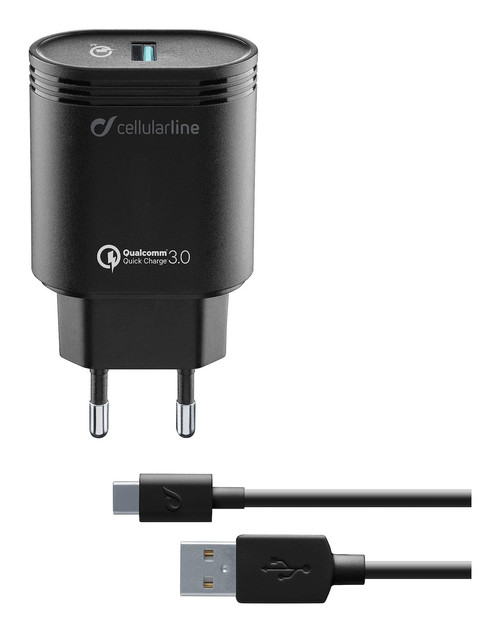 CELLULARLINE - USB CHARGER KIT 18W - USB-C - HUAWEI, XIAOMI, WIK - 2170021420