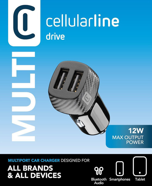 CELLULARLINE - USB CAR CHARGER DUAL - UNIVERSAL - 2140007295