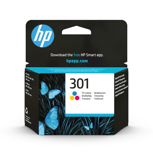 HP - HP 301 CH562EE Cartuccia Da 165 Pagine, per Stampanti HP DeskJet, Tricromia - 1902111794