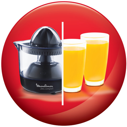 GROUPE SEB - Ultra Compact Spremiagrumi, Capacità 450 ml, Design compatto, Spegnimento/Accensione Automatici, PC1208 - 2150000199