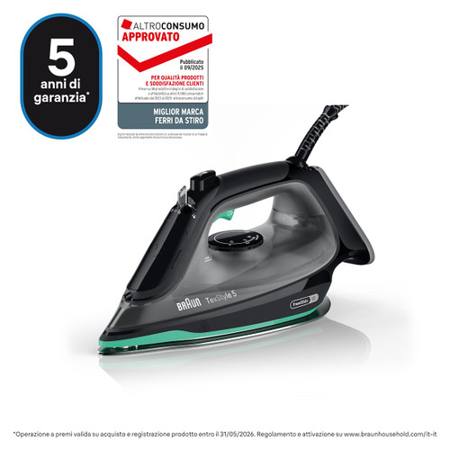BRAUN - FERRO A VAPORE TEXSTYLE 5 SI5277GR - 242001143
