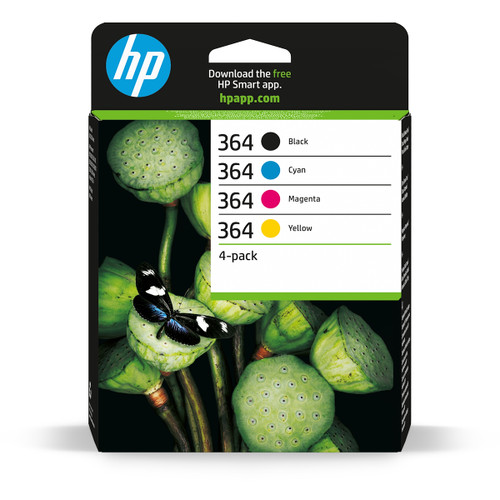 HP - 364 nero, ciano, magenta, giallo, N9J73AE, confezione da quattro cartucce originali HP - 2160006212