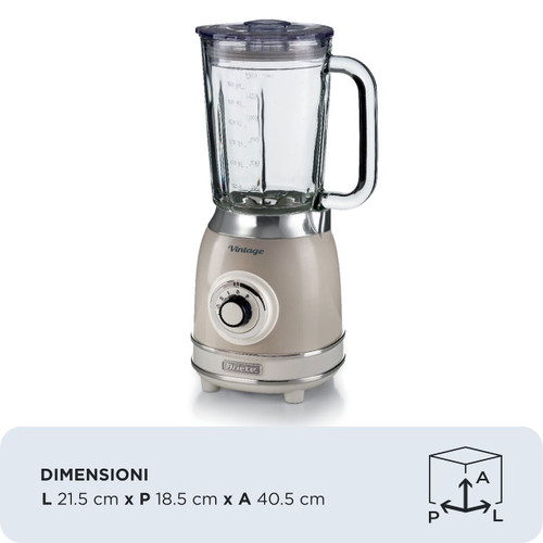 ARIETE - 583, FRULLATORE VINTAGE CON TAZZA IN VETRO DA 1,5 - 2230003385