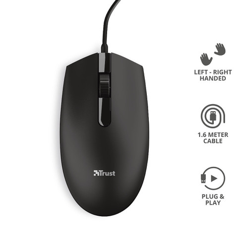 TRUST - BASI WIRED MOUSE - 2210001772