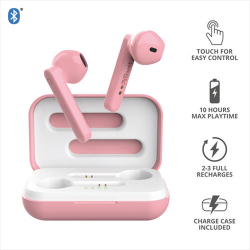 TRUST - PRIMO TOUCH BT EARPHONES PINK - 2200003735 TRUST - PRIMO TOUCH BT EARPHONES PINK - 2200003735
