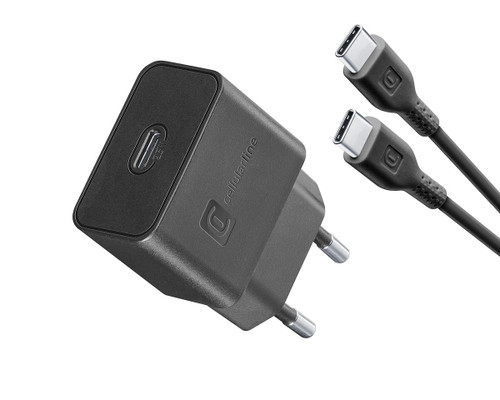 CELLULARLINE - SUPER FAST CHARGER KIT 25W - USB-C TO USB-C - SAM - 2190013406