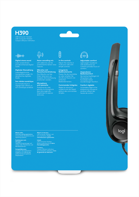 LOGITECH - H390 USB - 1902121874 LOGITECH - H390 USB - 1902121874