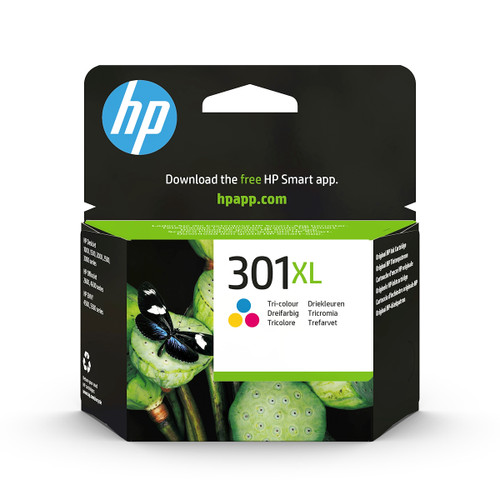 HP - HP 301XL CH564EE Cartuccia Originale, Alta Capacità, da 330 pagine, Compatibile con DeskJet, Tricromia - 1902088082 HP - HP 301XL CH564EE Cartuccia Originale, Alta Capacità, da 330 pagine, Compatibile con DeskJet, Tricromia - 1902088082
