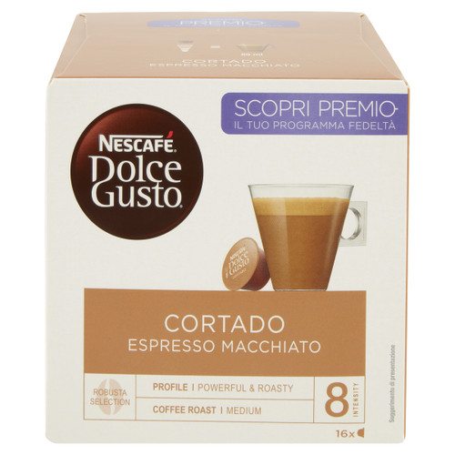 NESTLE - CAFFE CORTADO ESPRESSO MACCHIATO 16 CAPSULE - 2150002859 NESTLE - CAFFE CORTADO ESPRESSO MACCHIATO 16 CAPSULE - 2150002859