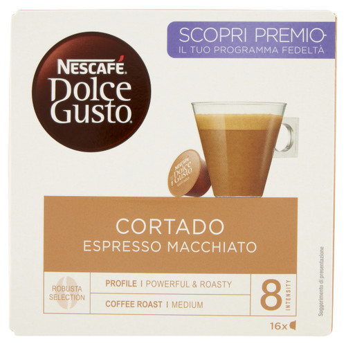 NESTLE - CAFFE CORTADO ESPRESSO MACCHIATO 16 CAPSULE - 2150002859 NESTLE - CAFFE CORTADO ESPRESSO MACCHIATO 16 CAPSULE - 2150002859