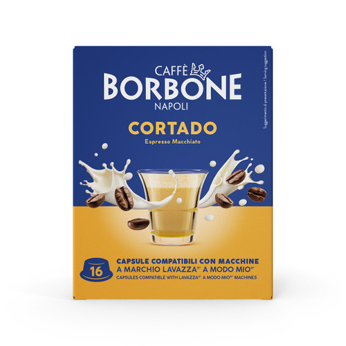 CAFFE' BORBONE - COMPATIBILI A MODO MIO - CORTADO - 16 CAPS - 2220012844 CAFFE' BORBONE 0 | trony.live