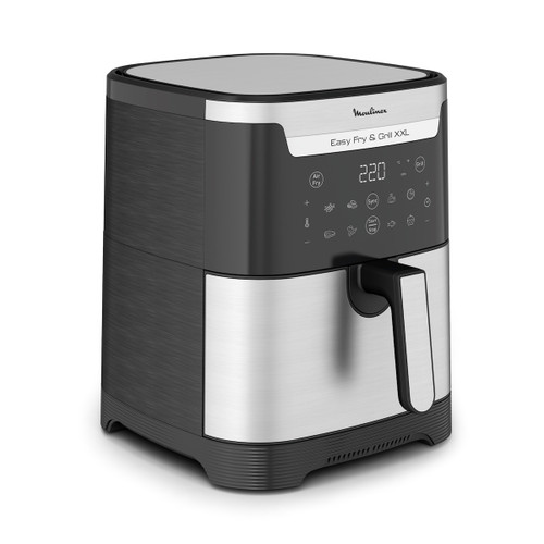 MOULINEX - Easy Fry & Grill, Friggitrice ad Aria e Griglia 2in1, Capacità XXL, 6.5 L, Divisore per Duplice Cottura, EZ801D - 2220010301 MOULINEX - Easy Fry & Grill, Friggitrice ad Aria e Griglia 2in1, Capacità XXL, 6.5 L, Divisore per Duplice Cottura, EZ801D - 2220010301