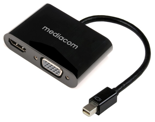 MEDIACOM - MINI DISPLAY PORT TO HDMI E VGA - 2220008729 MEDIACOM - MINI DISPLAY PORT TO HDMI E VGA - 2220008729