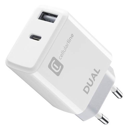 CELLULARLINE - DUAL CHARGER - IPHONE 8 OR LATER - 2210001470