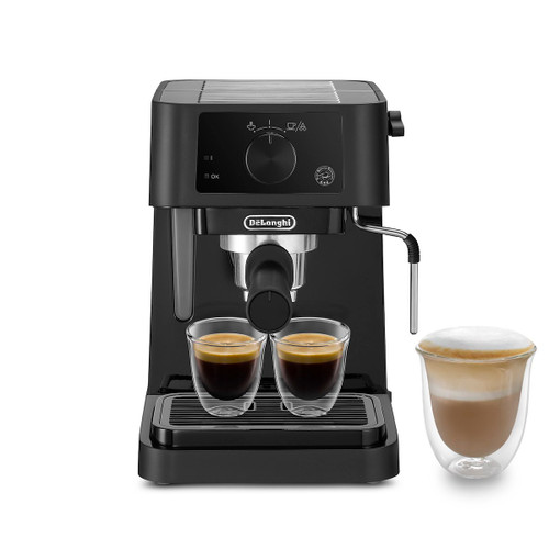 De Longhi Spa - DE'LONGHI Stilosa - Macchina da Caffè Manuale Espresso e Cappuccino, Polvere e Cialde ESE, 1L, 1100W, Nero (EC235.BK) - 2210001273