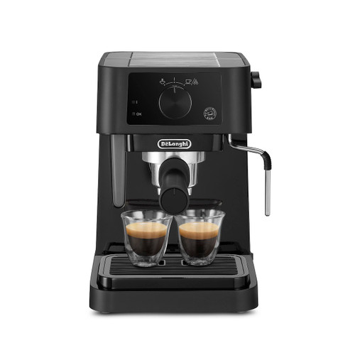 De Longhi Spa - DE'LONGHI Stilosa - Macchina da Caffè Manuale Espresso e Cappuccino, Polvere e Cialde ESE, 1L, 1100W, Nero (EC235.BK) - 2210001273