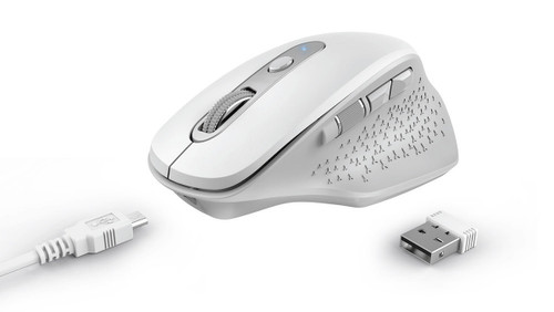 TRUST - OZAA RECHARGEABLE MOUSE WHITE - 2200006576