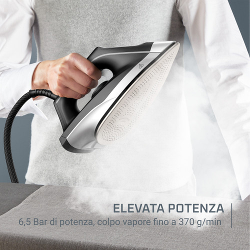 ROWENTA - Turbosteam Ferro da Stiro a Caldaia, Pressione 6,5 Bar, 2600W, Vapore Continuo 120 g/min, colpo vapore 370 g/min, VR8322 - 2200000984