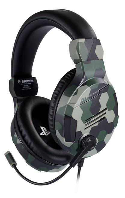 BIG BEN - CUFFIE GAMING STEREO V3 CAMO GREEN, PS5 - 2190009964