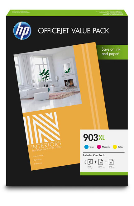 HP - HP 903XL Value Pack, 1CC20AE, 3 cartucce originali Ciano, Giallo, Magenta, 75 fgl A4 - 2190003607
