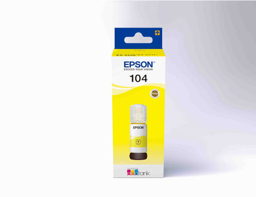 EPSON - 104  FLACONE DI INCHIOSTRO ECOTANK T00P4 GIALLO - 2180023885 EPSON - 104  FLACONE DI INCHIOSTRO ECOTANK T00P4 GIALLO - 2180023885