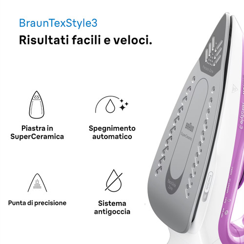 Procter & Gamble - TEXSTYLE 3 FERRO A VAPORE SI3030PU - 2180020039