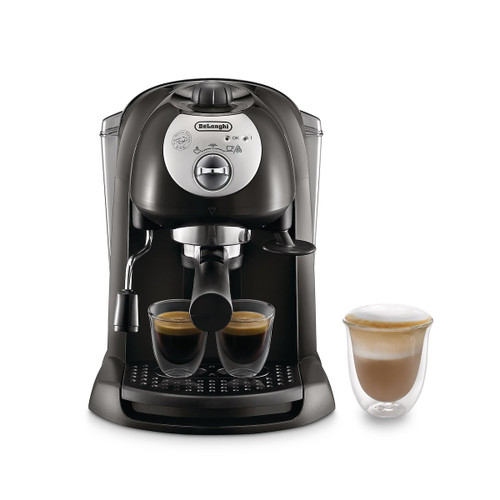 De Longhi Spa - DE'LONGHI EC201CD.B - Macchina da Caffè Manuale Espresso e Cappuccino, Polvere e Cialde E.S.E., 1L, 1100W, Nero - 2150007182