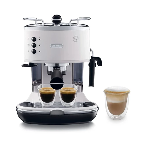 DE'LONGHI - De'Longhi ICONA - Macchina da Caffè Manuale Espresso e Cappuccino, Polvere e Cialde ESE, 1.4L, 1100W, Bianco (ECO311.W) - 2150001765