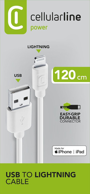 CELLULARLINE - POWER CABLE 120CM - LIGHTNING - 1902145081