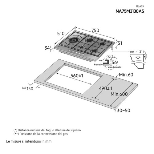 SAMSUNG - NA75M3130AS/ET - 2210012492 SAMSUNG - NA75M3130AS/ET - 2210012492