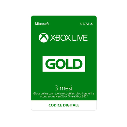 MICROSOFT - MICROSOFT XBOX LIVE GOLD 3 MESI - 8080001007