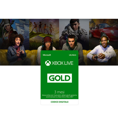 MICROSOFT - MICROSOFT XBOX LIVE GOLD 3 MESI - 8080001007