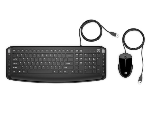 HP - Pavilion Tastiera e Mouse 200 con cavo, 12 combinazioni di tasti, Mouse fino a 1600 dpi, 3 indicatori LED - 2220012905