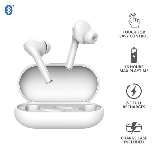 TRUST - NIKA TOUCH BLUETOOTH EARPHONE WHITE - 2200006215
