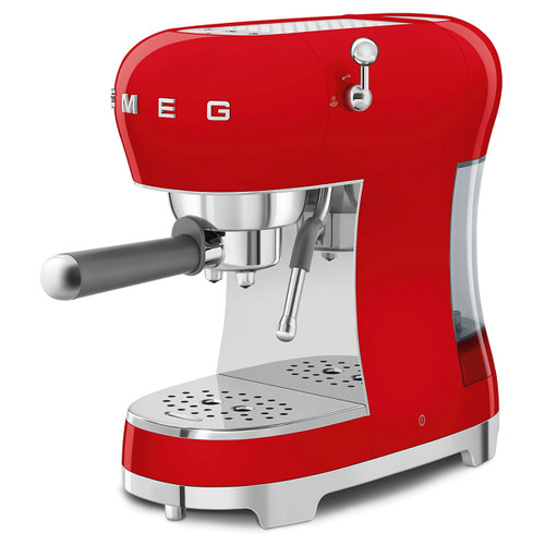 SMEG - Smeg Macchina da Caffè Espresso Manuale 50's Style – Rosso LUCIDO – ECF02RDEU - 2230008902