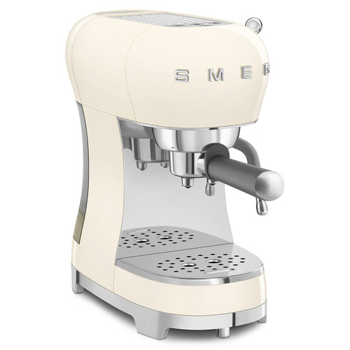 SMEG - Smeg Macchina da Caffè Espresso Manuale 50's Style – Panna LUCIDO – ECF02CREU - 2230008903