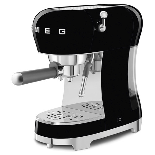 SMEG - Smeg Macchina da Caffè Espresso Manuale 50's Style – Nero LUCIDO – ECF02BLEU - 2230006039
