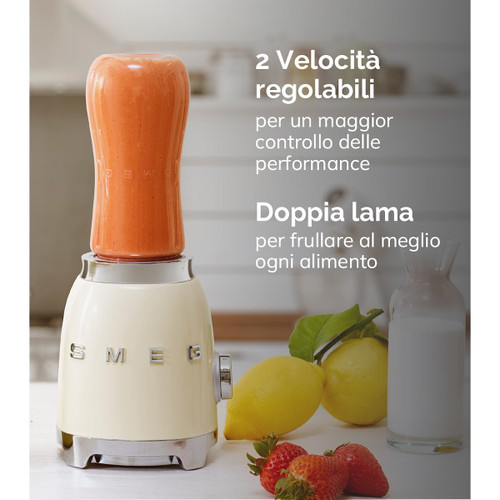 SMEG - Smeg Frullatore Compatto 50's Style – Nero LUCIDO – PBF01BLEU - 2220008978