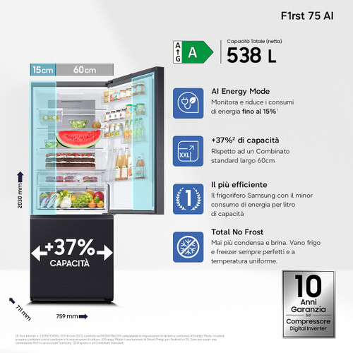 SAMSUNG - RB53DG706AB1EF F1RST75 AI - 2240001840