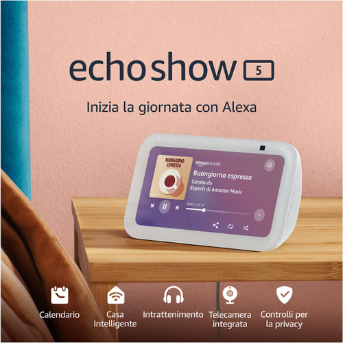 AMAZON - ECHO SHOW 5 (3ª GENERAZIONE) | BIANCO - 2230011013 AMAZON - ECHO SHOW 5 (3ª GENERAZIONE) | BIANCO - 2230011013
