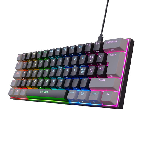 TRUST - GXT867 ACIRA 60% MINI GAMING KEYBOARD IT - 2240002030