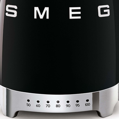 SMEG - Bollitore A Temperatura Variabile 50's Style –Nero LUCIDO – KLF04BLEU - 2180024470